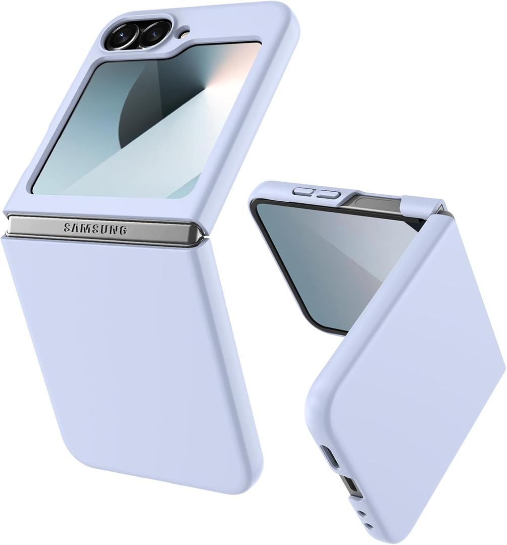 3 x for Samsung Galaxy Z Flip 6 Case, Slim Thin Shockproof Hard Protective Phone Case Cover (Purple)