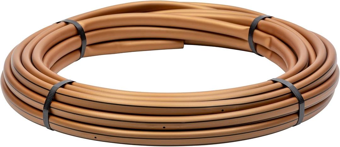 Rain Bird SSF70-50S Drip Irrigation Pressure Compensating 1/2" (0.700" OD) Sub-Surface Emitter Tubing with Copper Shield Technology, 18" Emitter Spacing, 50' Roll