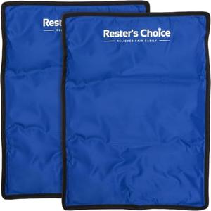 2 Pack Large Ice Packs for Injuries | 11" x 14.5" | Hot & Cold Pack | Reusable Gel Pack, Durable Construction, & Flexible When Frozen