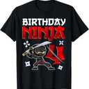 4 Years Old Boy Birthday Tee, Birthday Ninja Toddler TShirt, 4T