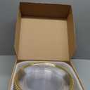 13-Inch Acrylic Clear Charger Plates Set of 10pcs - Elegant Decorative Dinner Plates for Wedding Reception, Holiday Party, Family Gathering & Daily Table Setting