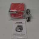 Jensen CD-555RS Red CD Bluetooth Boombox Portable Bluetooth Music System with CD Player +CD-R/RW & FM Radio with Aux-in & Headphone Jack Line-in Limited Edition- (Red)