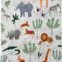 Loulou Lollipop Soft Baby Swaddle Blanket Muslin Wrap Receiving Blanket for Newborn to Toddler Girl and Boy, Large 47 by 47 - City - NYC
