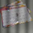 2 x 2026 Calendar, 2026 Wall Calendar, 18 Month Wall Calendar 2026-2027, January 2026 to June 2027 Calendar with Twin-Wire Binding, Hanging Hook and Julian Dates, 11" X 8.5" (Colorful)