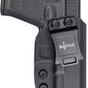 IWB Kydex Holster Fits: Glock 19 19x 25 44 45 Gen 3 4 5 &Glock 23 32 Gen 3 4Inside Waistband Concealed Carry for G19 G19x G23 G32 G32 G45 (Black, Right Handed)