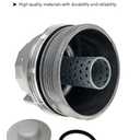 HZEL Car Oil Filter Housing Cap Assembly, OEM# 15620-31060 15643-31050 Vehicle Oil Filter Housing Cover, Aluminum Automotive Replacement Accessories Compatible with Venza Avalon RX350