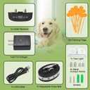 GPS Wireless Dog Fence System, Electric Satellite Technology Pet Containment System by GPS Signal for Dogs and Pets with Waterproof & Rechargeable Collar Receiver, Container Boundary (Black)