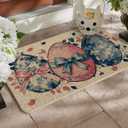 Artoid Mode Bunny Rabbit Eggs Bow Easter Doormat, Home Decor Low-Profile Switch Rug Door Mat Floor Mat for Indoor Outdoor 17x29 Inch