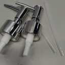 2pack Silver Soap Dispenser Pump Replacement - Soap Pump for Lotion & Regular Glass Bottles - Soap Pump Dispenser Top Replacement for Soap Dispenser Pump（Standard Diameter 28/400 Neck Size）