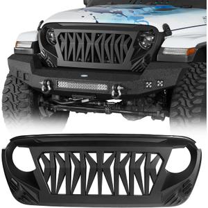 Hooke Road Front Grille Guard for 2018-2026 Jeep Wrangler JL Gladiator JT