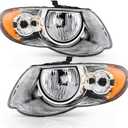 ACANII - For 2005-2007 Chrysler Town & Country w/ 119" Wheel Base OE Style Headlights Headlamps Pair Driver & Passenger