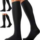 Compression Socks for Women and Men(3 Pairs)15-20mmHg - Best Circulation Support Socks (Small-Medium)