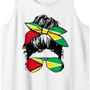 Guyanese Girl Guyana Flag Pride Tank Top (White, S)