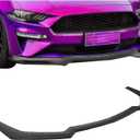 HECASA Bumper Lip Spoiler Compatible with 2018-2023 Ford Mustang GT Ecoboost Model Front Bumper Lip Chin Splitter Unpainted Black 3Pcs