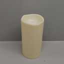 Homemory 6" x 12" Extra Large Outdoor Waterproof Candle with Auto 6-Hour Timer, Ivory Plastic Made, Long Last for Half A Year