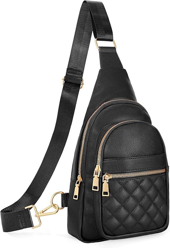 Sling Bag for Women Crossbody Leather Fanny Packs Chest Bag Fashion Sling Backpack Travel JASGOOD