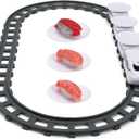 Toys: Plastic for Dining Table, Interactive Rotating Railway Playset, Electric Track for Under Christmas Tree - Perfect for Kids Boys Girls (White)