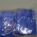 BEISHIDA 116 PCS A-Z Glitter Blue DIY Letter Banner Kit Make Your Own BannerIncluding 111 Letters and Numbers 3 Rope and 2 Threading Device,Customized for Birthday Graduation Wedding Party Decor