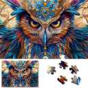 500 Piece Jigsaw Puzzles for Adults,Intermediate Difficulty Puzzle Games with Premium Thick Pieces,Animal Vintage Art Scenes for Stress Relief Gift Id