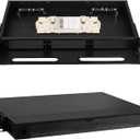 1u Fiber Enclosure Fiber Optical Rack Mount Box with 3 Slots for 19" Racks | Standard LGX panels or cassettes. Accepts up to 3 panels (5.1" x 1.14" each). Blank chassis without adapters/pigtails.