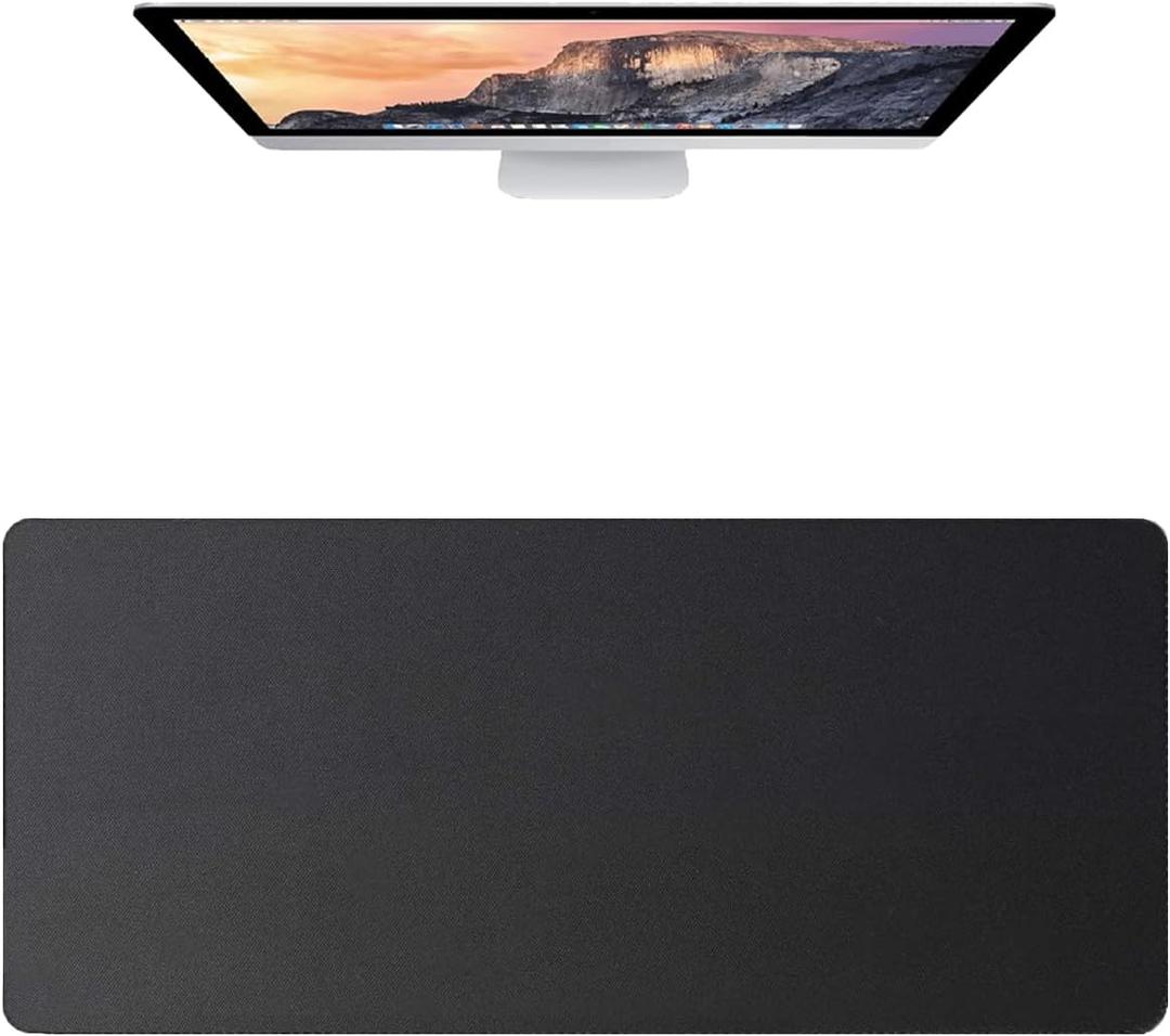 [30" x 13"] Extended-Large Mouse pad, Keyboard pad - Enhance Your Gaming Experience with The Desk mat - Waterproof and Easy to Clean - lint-Free - Ideal for Gaming Table (Black, Large)