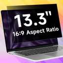 13.3 Inch 1920x1080P (16:9) Laptop Privacy Screen Filter, Anti Blue Light Glare & Anti Scratch Computer Privacy Shield, Not for 13" with 16:10 Aspect Ratio Laptop