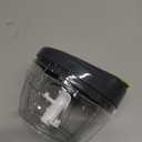 Multi-Function Manual Food Chopper & Processors with Handle and Cover,Vegetable Chopper Shredder,Garlic Press,Suitable for Onions Garlic Peppers Carrots Gingers Fruits,Ideal Gift for Kitchen(Green) (500ml)