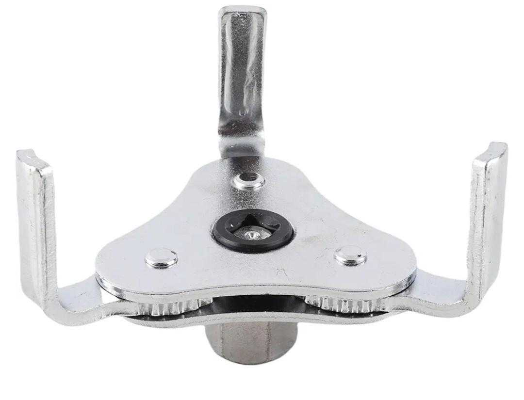 Adjustable 2-Way Oil Filter Key Wrench for Cars and Trucks 3-Jaw Repair Removal Tool with Tools