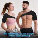 Shoulder Brace for Torn Rotator Cuff: Adjustable Shoulder Support Sling for Women and Men Preventing Dislocation and Strains - Pain Relief for Right/Left Arm (Large)