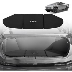 BestEvMod Frunk Seat Cushion Compatible with Cybertruck 2023 2024 2025 Accessories Front Trunk Seat Cushion Folding Portable Black Camping Travel Easy to Install Custom Fit Cybertruck