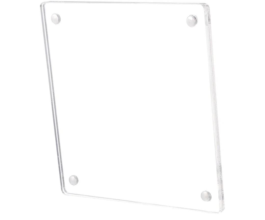 4 Pack Acrylic Clear  Magnetic Picture Holders