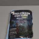 Mviz Adult Halloween Costume for Men 60s Outfit with White Sleeve Shirt Blue Pants Orange Scarf Blonde Wig Mystery Cosplay, Large, 