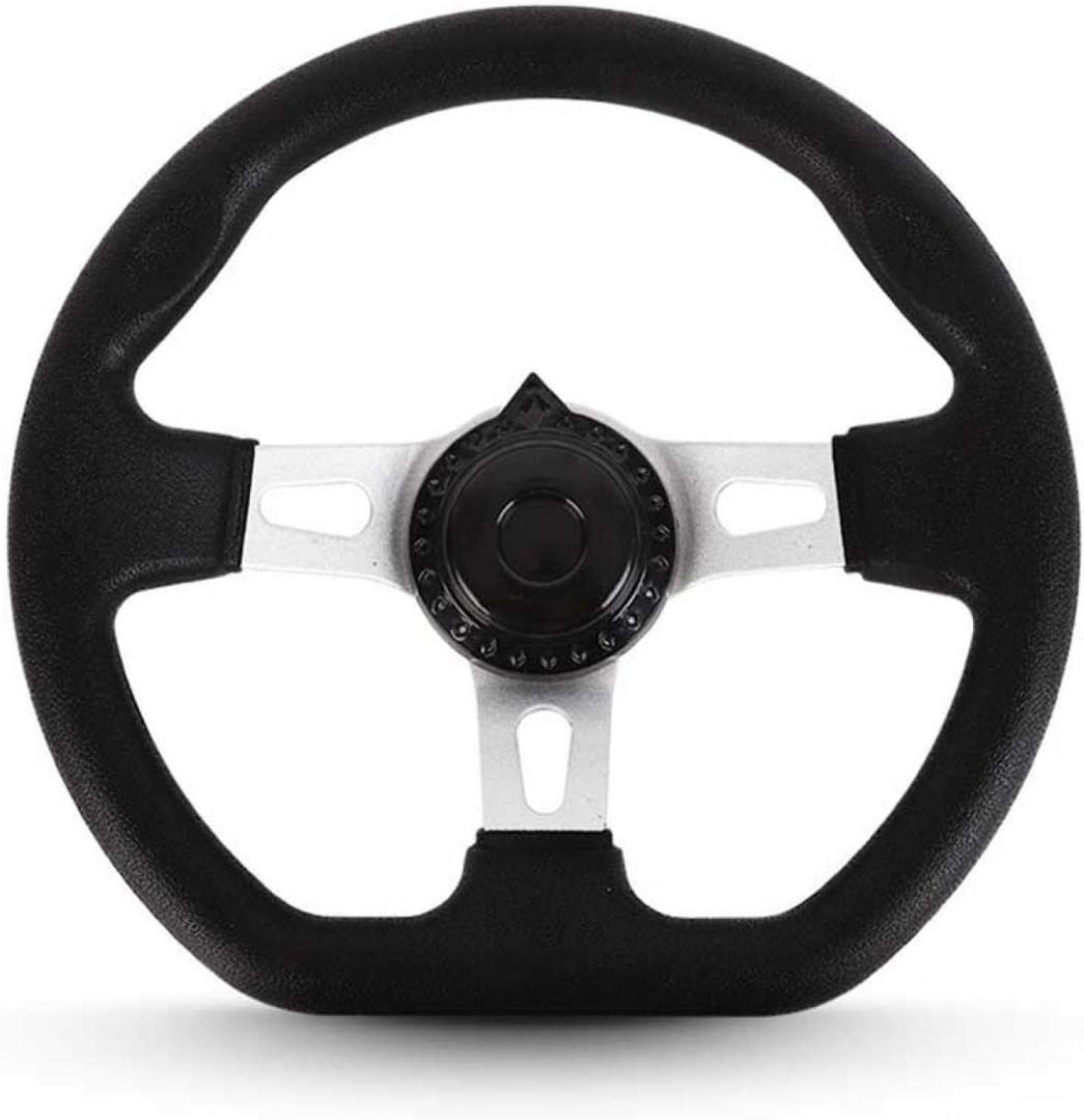 Tookie Off-Road Kart Steering Wheel, 270mm Go Kart Steering Wheel Strong Iron Steering Wheel Fit for Compatible with Riding Go Kart Cart Racing Bike Replacement Wheel