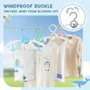 30 Pack Kids Hangers for Nursery Closet, Adjustable Non-Slip Toddler Baby Hangers with Windproof Buckle, 11-14" Infant Child Plastic Clothes Pant Hanger for Boys Girls Newborn Adult, Multi