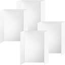 4pcs Trifold Poster Board, 26x17 Inches White Trifold Presentation Display Board Corrugated Project Board for School and Business Project (4 Pcs)