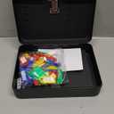 Ripeng 48-Keys Key Cabinet with Combination Lock - Steel Key Lock Box Wall Mount Security Holder with Tags and Hooks Organizer Wall Safe Storage for Car Office Hotel House Rental Business, Black