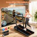 Walking Pad Treadmills for Home with 7.5MPH, Built-in Speaker, Upgrade 3.0HP Foldable Treadmills with 10% Incline, Compact Running Machine with APP, 350 LBS, LED Display, Remote Control