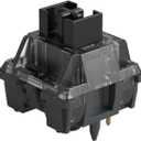 Akko V3 Creamy Black Pro Keyboard Switch with Dustproof Stem for Mechanical Gaming Keyboard, 5-Pin Linear Switches (45pcs)