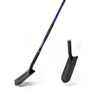 4-Inch Heavy Duty Trench Shovel with Blue Fiberglass Handle,Narrow Trenching Shovel for Digging, Gardening, and Landscaping,56 inches 4-Inch Heavy Duty Trench Shovel with Blue Fiberglass Handle,Narrow Trenching Shovel for Digging, Gardening, and Landscaping,56 inches