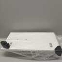 Mail Organizer for Wall Mount  Key Holder with Shelf Includes Letter Holder and Hooks for Coats, Dog Leashes  Rustic Wood with Flush Mounting Hardware (16.5 x 8.7 x 3.5) (White)