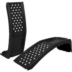 GarveeTech Heavy Duty Car Ramps Set 8000 LBS Auto Ramp Solid Steel Ramps, Pack of 2, Max Lift Height 8 inch (Black, Product Size 34.7" L x 11" W x 9" H)