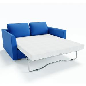 4.5 Inch Cold Gel Memory Foam Sofa Bed Mattress Replacement, Full Size, Blue, Medium Firmness