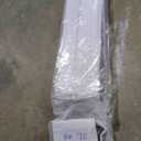 DEZ FURNISHINGS Cordless 1" Light Filtering Pleated Shade, Fabric, 20" W x 48" H, White