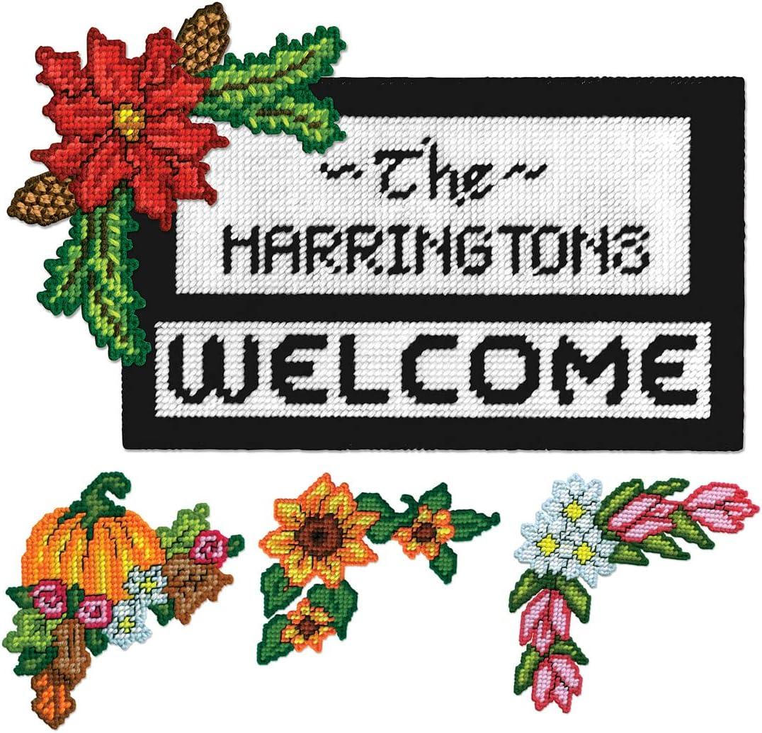 Seasonal Welcome Plastic Canvas Wall Dcor Kit