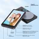 Back Camera Monitor iPhone | Touch Screen Control, Wireless Magnetic Vlog Selfie Monitor Screen for iPhone, Touchscreen Selfie Monitor with Speaker | Zoom Adjustment | Manual Focus for TikTok YouTube