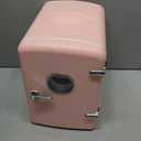 Frigidaire EFMIS171 Retro Mini Portable Personal Fridge - Ideal for Home, Office or Dorm - Includes Carrying Handle, AC/DC Wall/Car Charger (Pink)