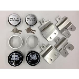 Slick Locks Chevy GMC Swing Door Kit Complete with Spinners, Weather Covers and Locks
