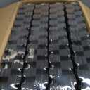 SUPERJARE 0.56'' Thick 24 Pcs 96 Sq Ft Rubber Top Exercise Equipment Mats, High Density EVA Foam Mats with Rubber Top, Interlocking Gym Flooring for Home Gym, Protective Workout Mat, Black/Grey