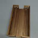 Acacia Wood Napkin Holder for Bathroom - Wooden Guest Towel Holder for Dining Table, Kitchen, Cocktail, Decor, Rustic Farmhouse, Bar, Party, Paper - Modern Disposable Hand Towel Holders, 9.5" X 5.5"