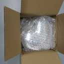 Disco Balls 2 Pack Silver Heart-Shaped Stage Mirror Balls Hanging Decor for Party, Room, Wedding, Garden, Retro Reflective Disco Ball Handmade Gifts (6.3 inch)
